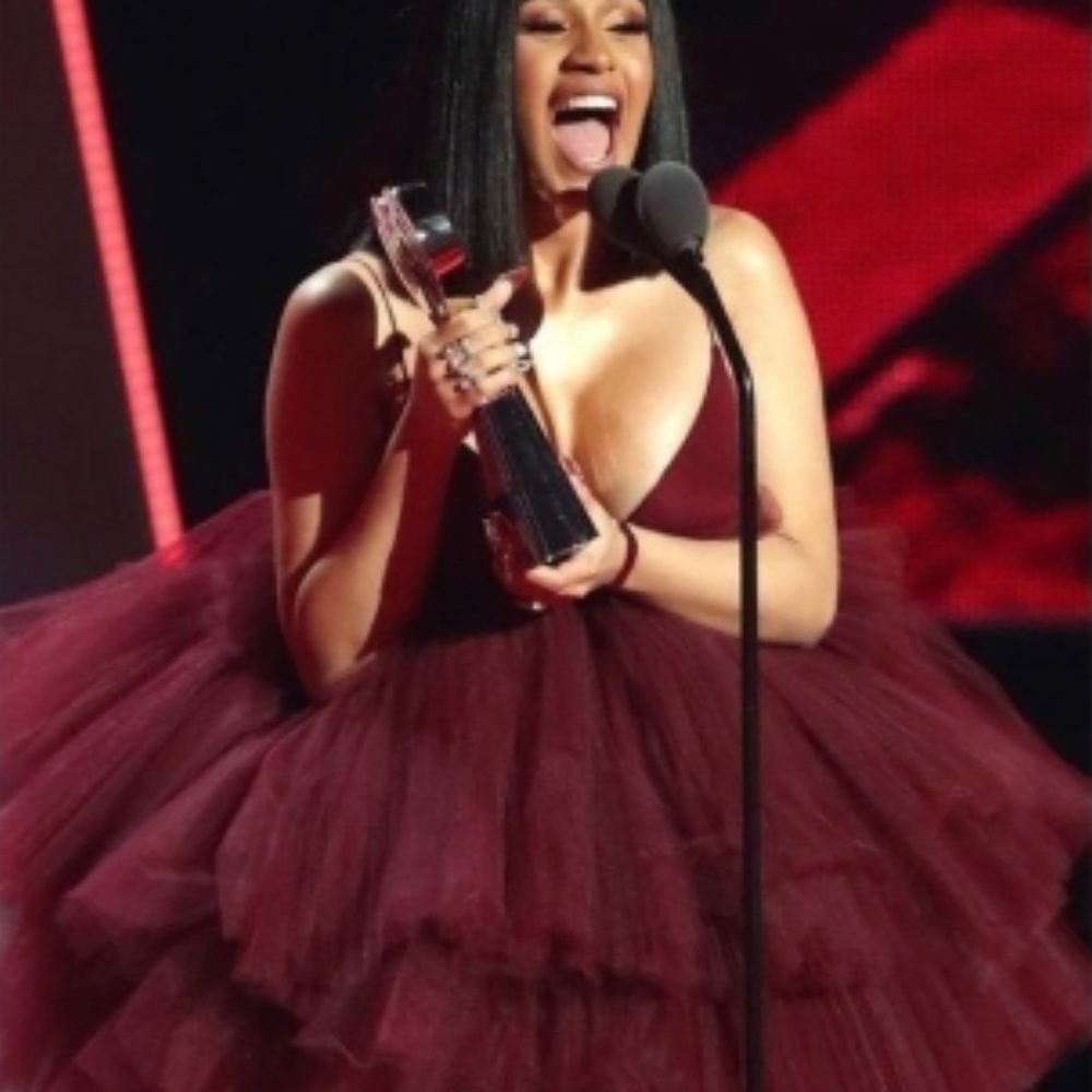 Sexy Ruffle Tulle Fashion Nova Cardi B Party Dress